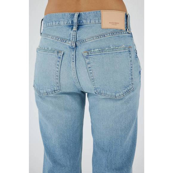 NEW MOUSSY cumberland straight jean in light blue - Picture 7 of 10